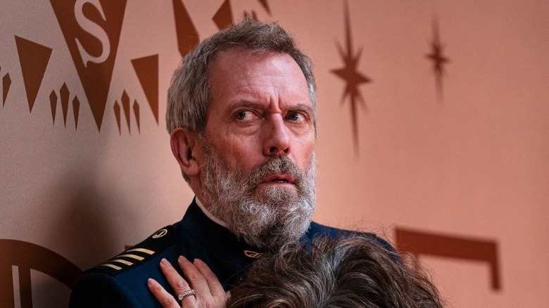 Hugh Laurie and Rebecca Front in Avenue 5 season 2