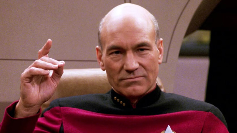 Captain Picard preparing to engage in Star Trek: The Next Generation