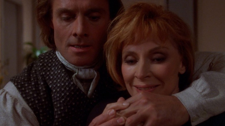 Ronin plaing with Dr. Cruser's hands on Star Trek: The Next Generation