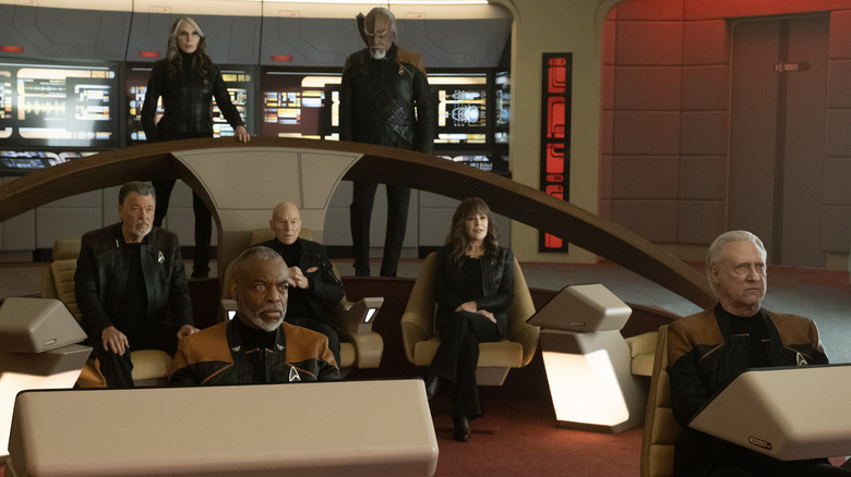 Crew aboard the Enterprise-D on Star Trek: Picard