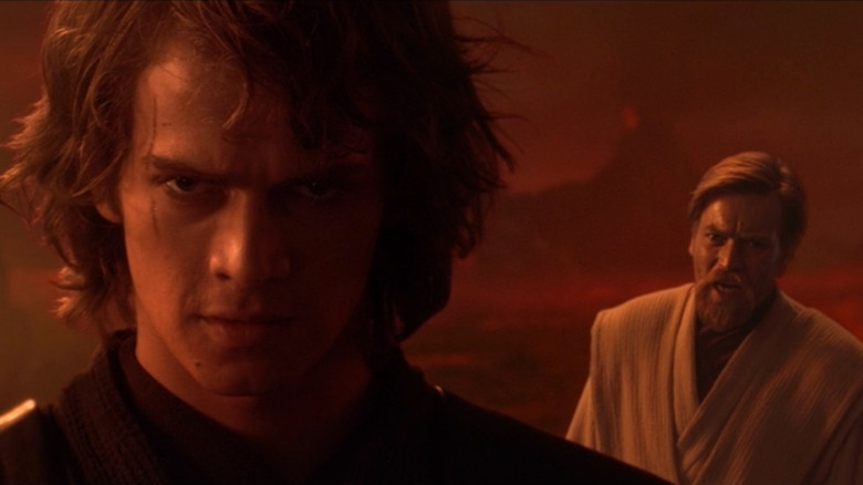 Hayden Christensen and Ewan McGregor in Revenge of the Sith