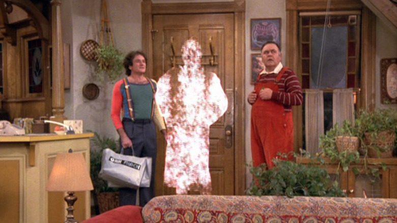 William Shatner beaming away from Mork and Mearth in Mork & Mindy