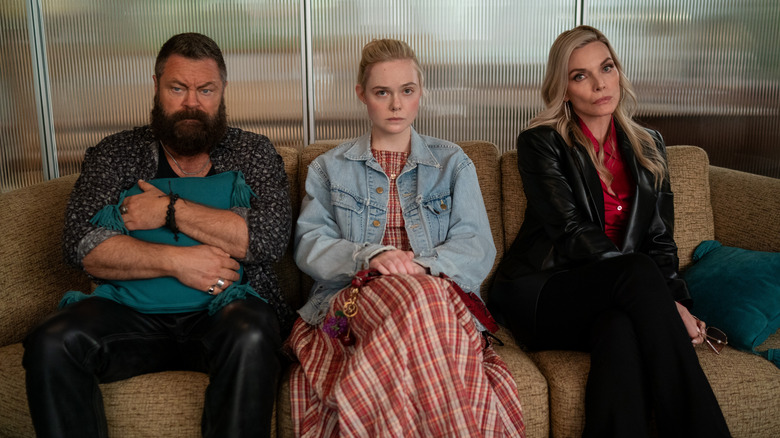 Jinx Margo and Shyanne on a couch looking troubled on Margo's Got Money Troubles