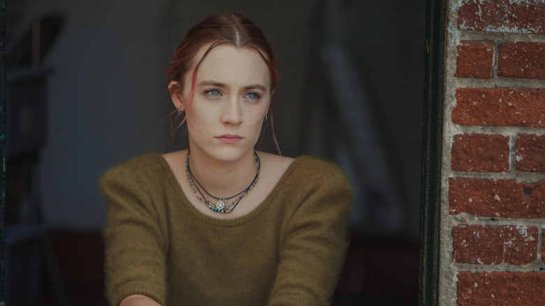 Lady Bird sitting and looking at something in Lady Bird