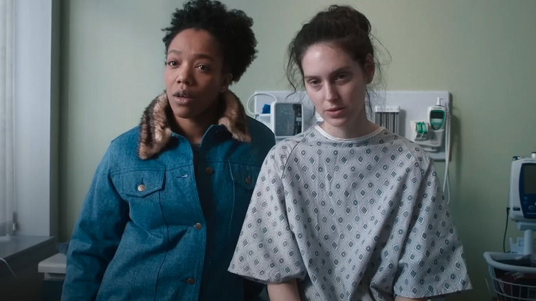 Lydie and Agnes at the hospital in Sorry, Baby