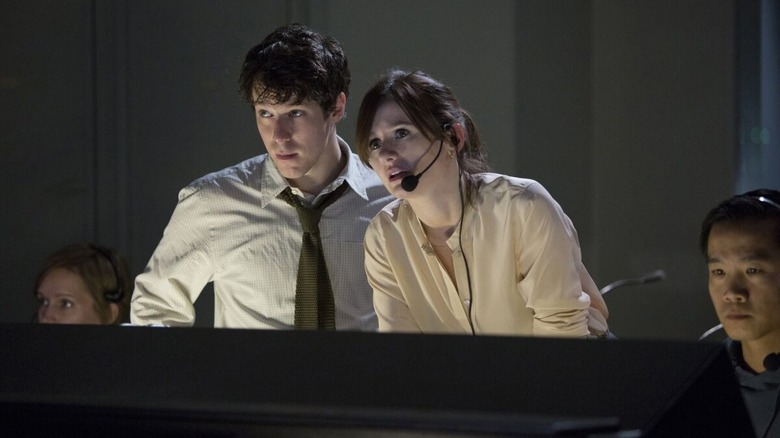 Emily Mortimer and John Gallagher Jr. in The Newsroom