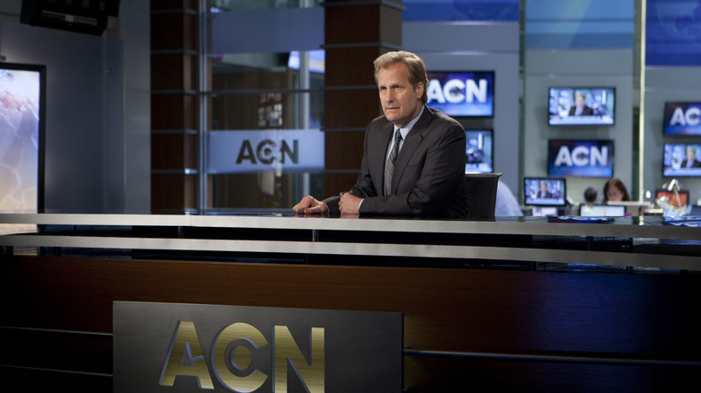Will McVoy reporting the news on ACN in The Newsroom