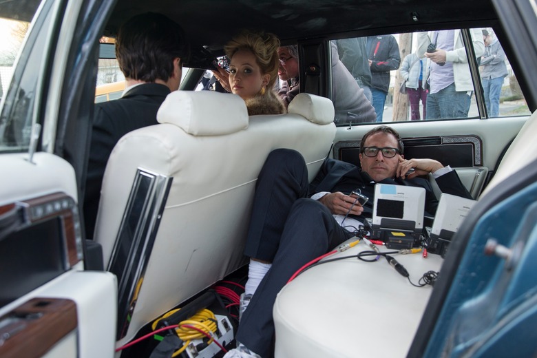 David O Russell on American Hustle set