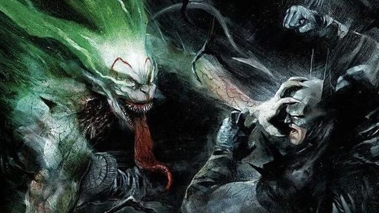 Absolute Batman cover showing Joker and Batman fighting