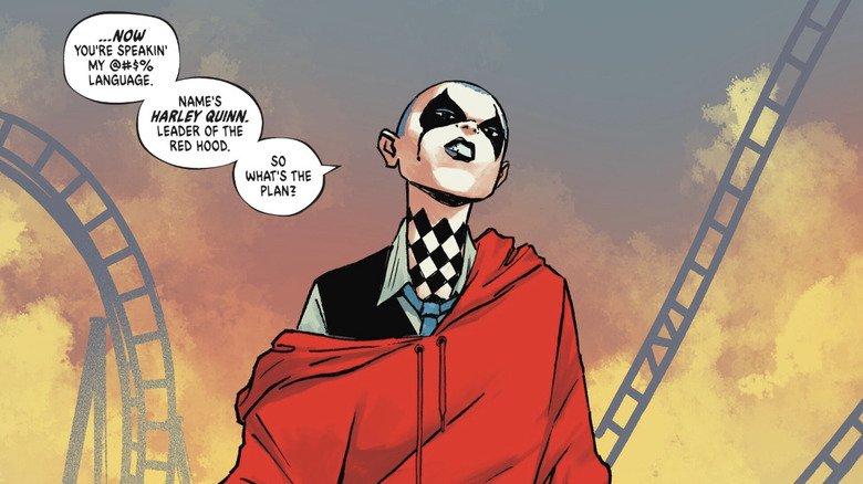 Harley Quinn sneering in Absolute Batman #13