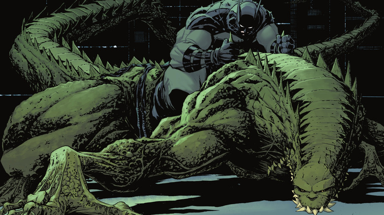 Absolute Batman - Batman riding Killer Croc