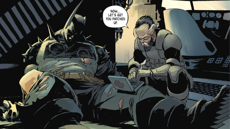 Absolute Batman #6 - Alfred tending to the injured Batman
