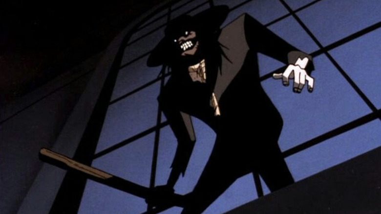 Scarecrow holding a stick in New Batman Adventures