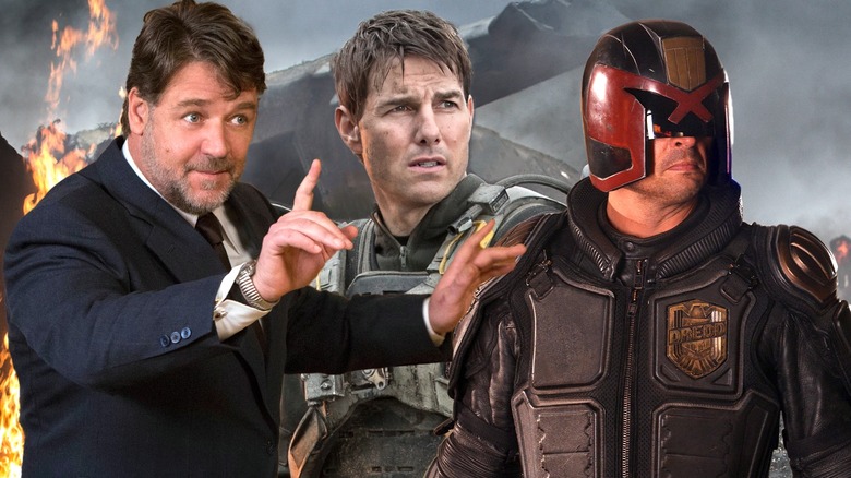 Jackson Healey, William Cage, and Judge Dredd