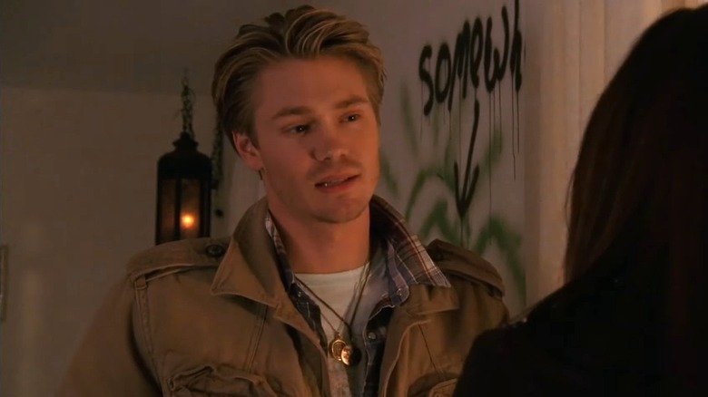 Chad Michael Murray as Lucas Scott speaking in One Tree Hill