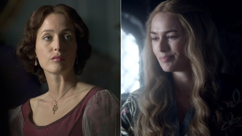 Gillian Anderson as Lady Honoria in Bleak House/Lena Headey as Cersei in Game of Thrones