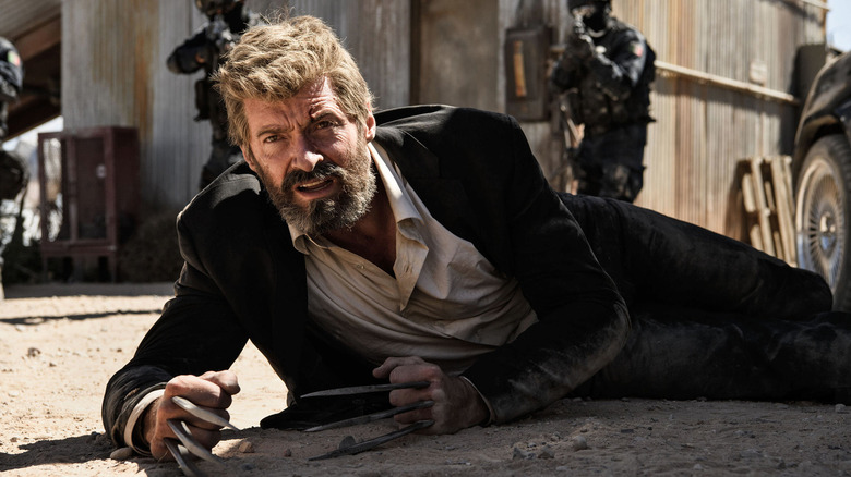 Logan lying on the ground