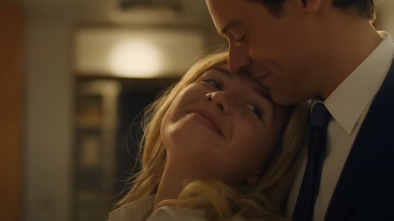 Florence Pugh and Harry Styles as Alice and Jack dancing in Don't Worry Darling