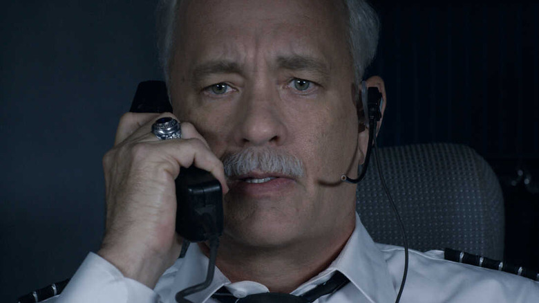 Tom Hanks on the phone as Sully in Sully
