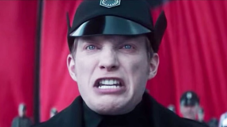 General Hux giving speech