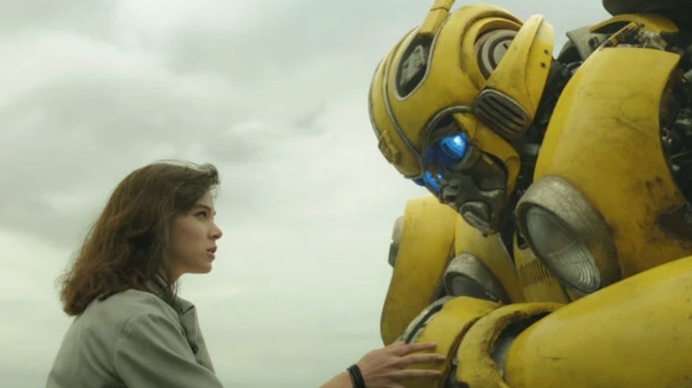 Charlie Watson talking to Bumblebee