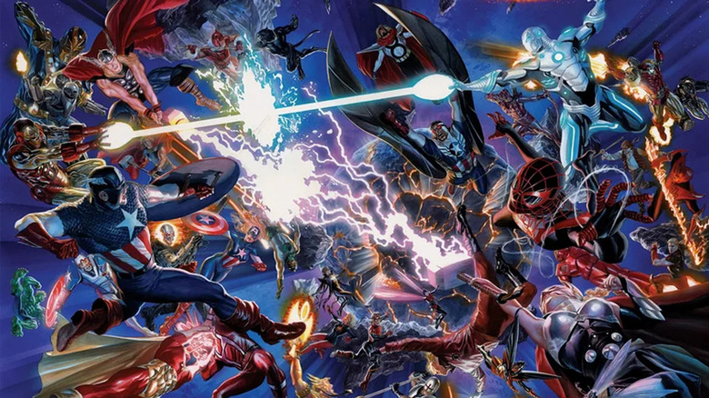 Marvel universe's heroes and villains do battle in Secret Wars
