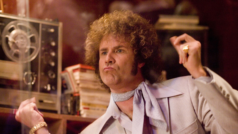 Will Ferrell as Jackie Moon in Semi-Pro, grooving to music