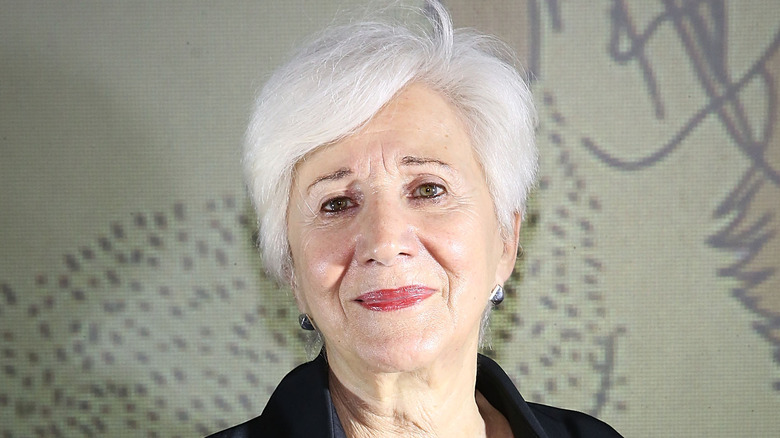 Olympia Dukakis poses at the theatre.