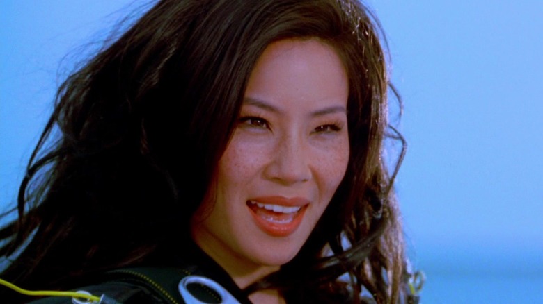 Lucy Liu as Alex Munday smiling, in Charlie's Angels.
