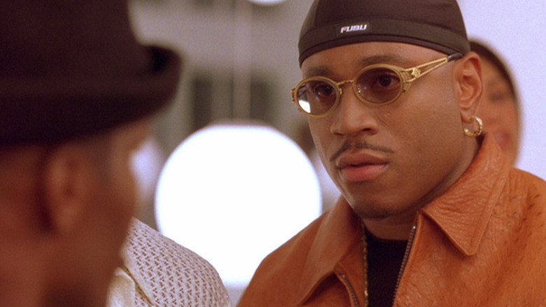 LL Cool J as Julian "J-Man" Washington, looking on at someone mid-conversation in Any Given Sunday.