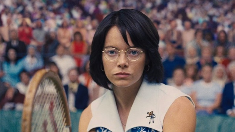 Emma Stone tennis match