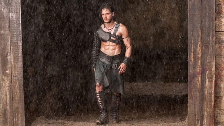 Kit Harington gladiator raining ash Pompeii