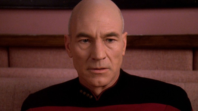 Patrick Stewart as Captain Picard on Star Trek: The Next Generation.