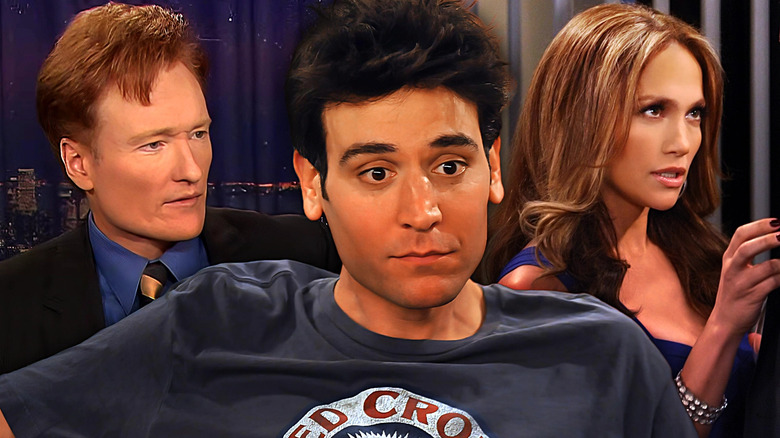 Conan O'Brien, Josh Radnor, and Jennifer Lopez