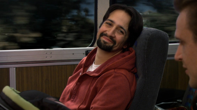 Lin-Manuel Miranda as Gus, the rhyming bus passenger from How I Met Your Mother