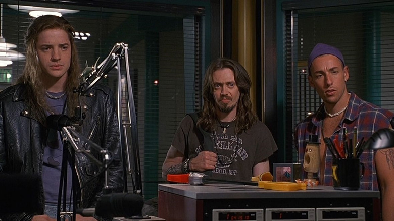 Brendan Fraser, Steve Buscemi, and Adam Sandler star in Airheads (1994)