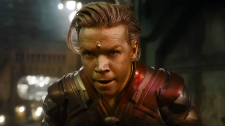Adam Warlock battling Nebula