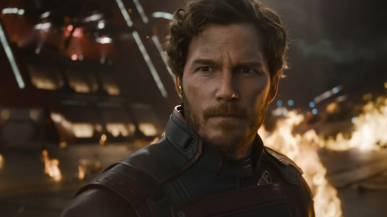Peter Quill surrounded by flames