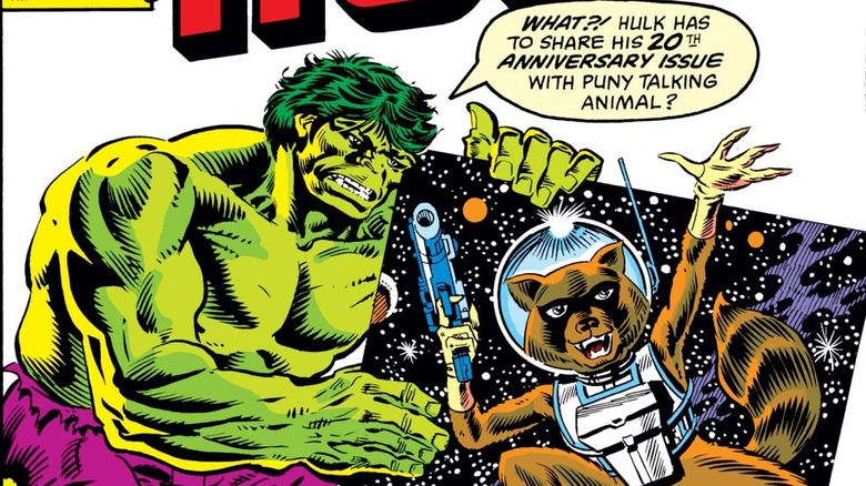 Hulk complaining about Rocket Raccoon
