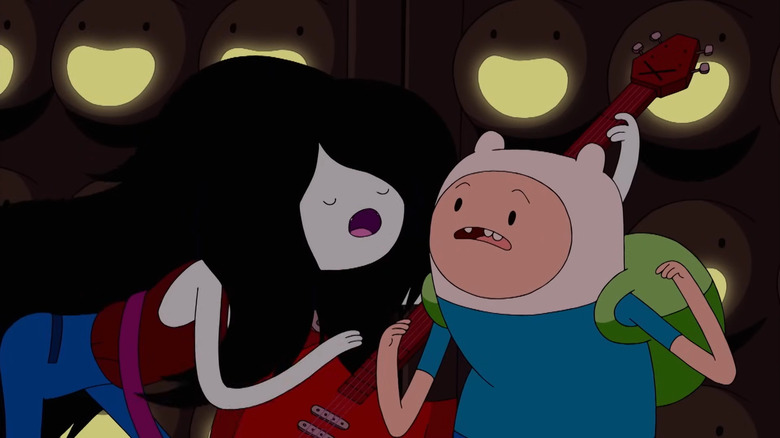 Marceline and Finn sing together on Adventure Time