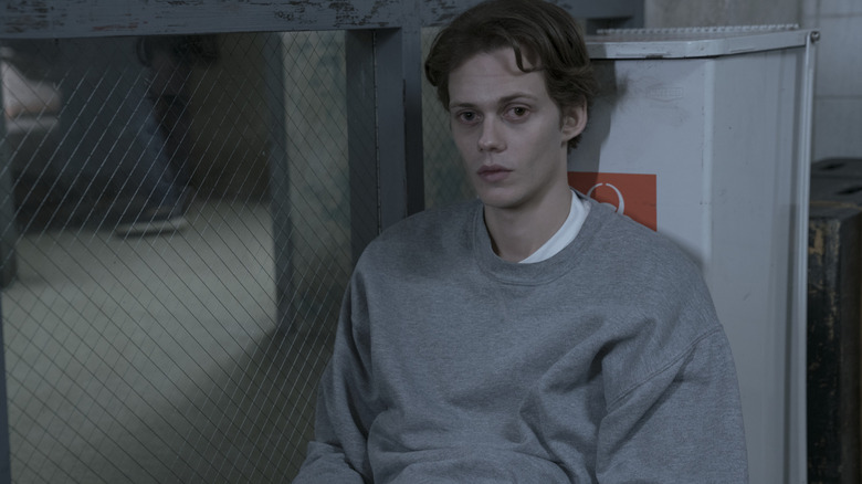The Kid, leaning against a hazardous waste contained in an episode of Castle Rock