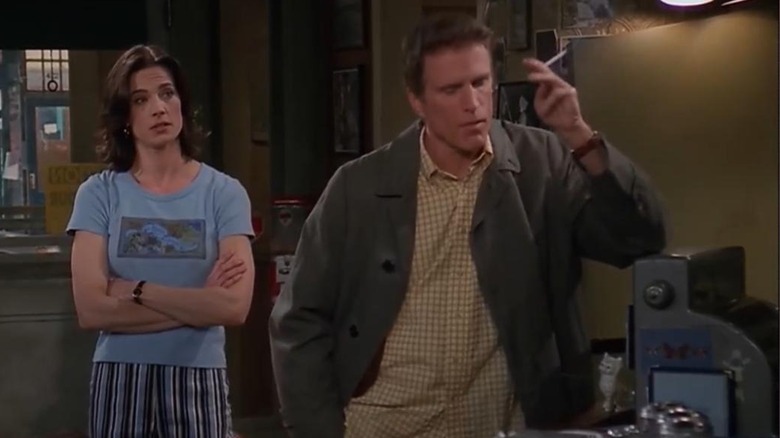 Reggie looking at Becker from behind on Becker