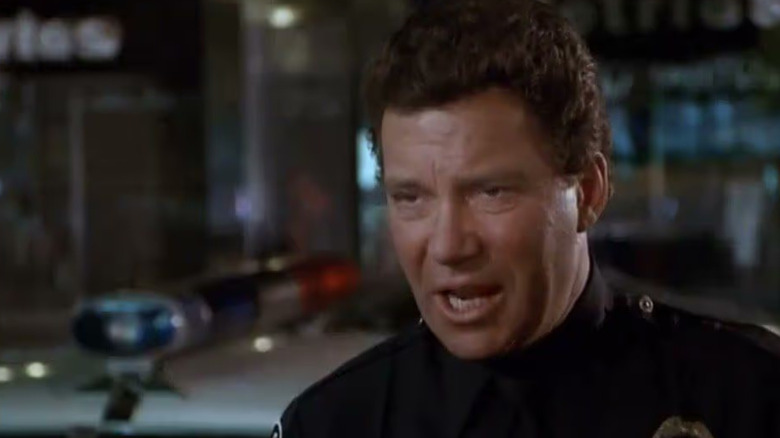 Thomas Jefferson Hooker (William Shatner) takes issues with his team's methods in T.J. Hooker