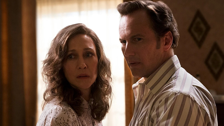 Lorraine and Ed Warren look pensive in The Conjuring: Last Rites