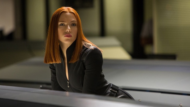 Scarlett Johansson as Black Widow in the Winter Soldier