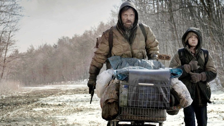 Viggo Mortensen and Kodi Smit-McPhee in The Road