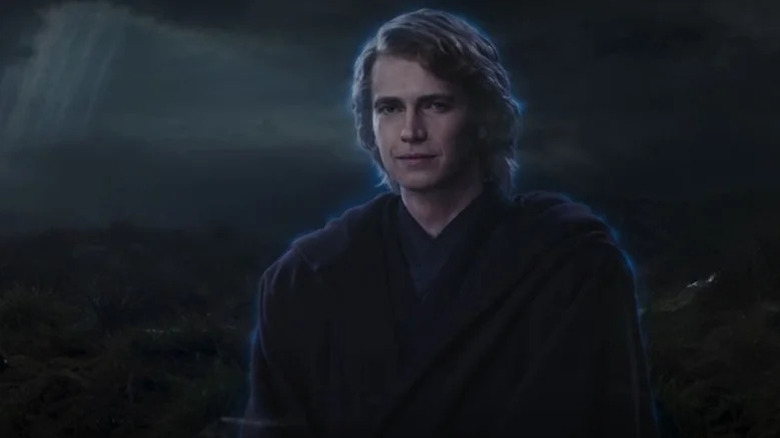 Hayden Christensen as Anakin Skywalker as a Force ghost on Star Wars: Ahsoka