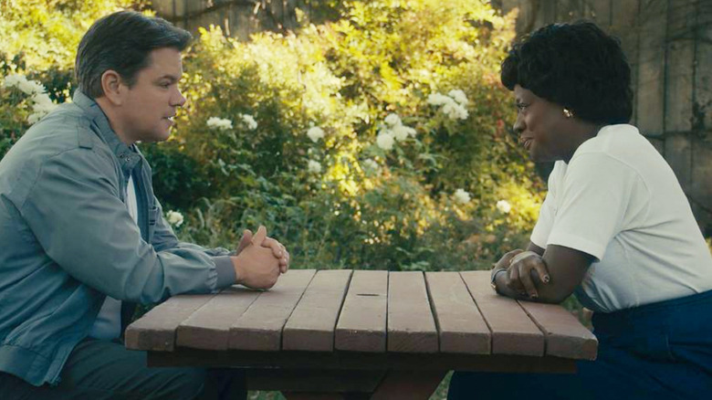 Matt Damon and Viola Davis in Air