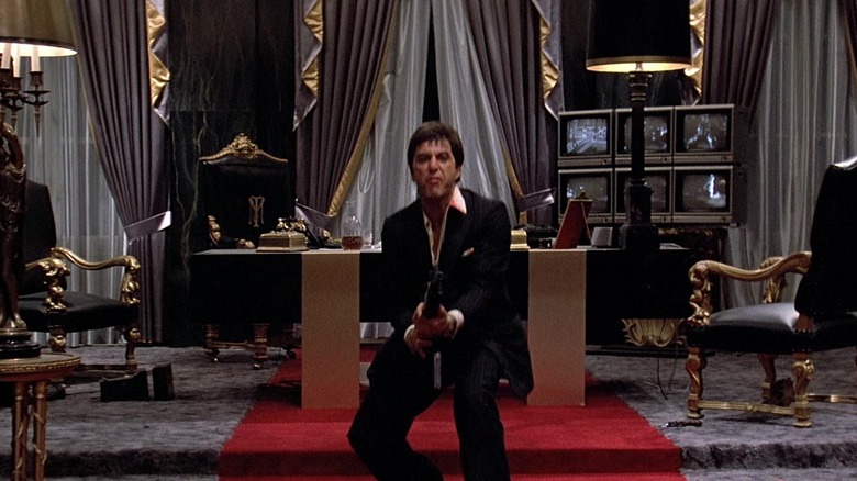 Al Pacino screaming in Scarface