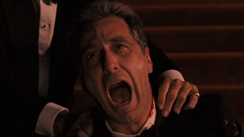 Al Pacino screaming in The Godfather Part III 